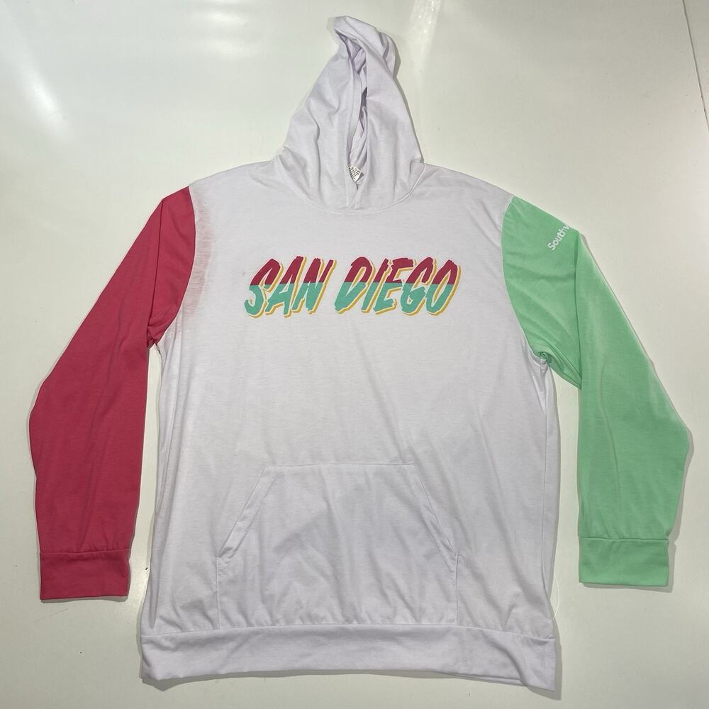 San Diego Padres City Connect Hoodie White Giveaway Promo Adult XL Shirt